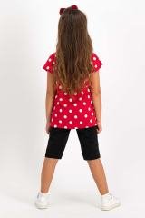 MINNIE MOUSE KIZ GARSON KISA KOL KAPRİ TAKIMI