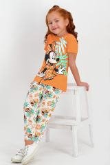 MINNIE MOUSE KIZ ÇOCUK KISA KOL PİJAMA TAKIMI