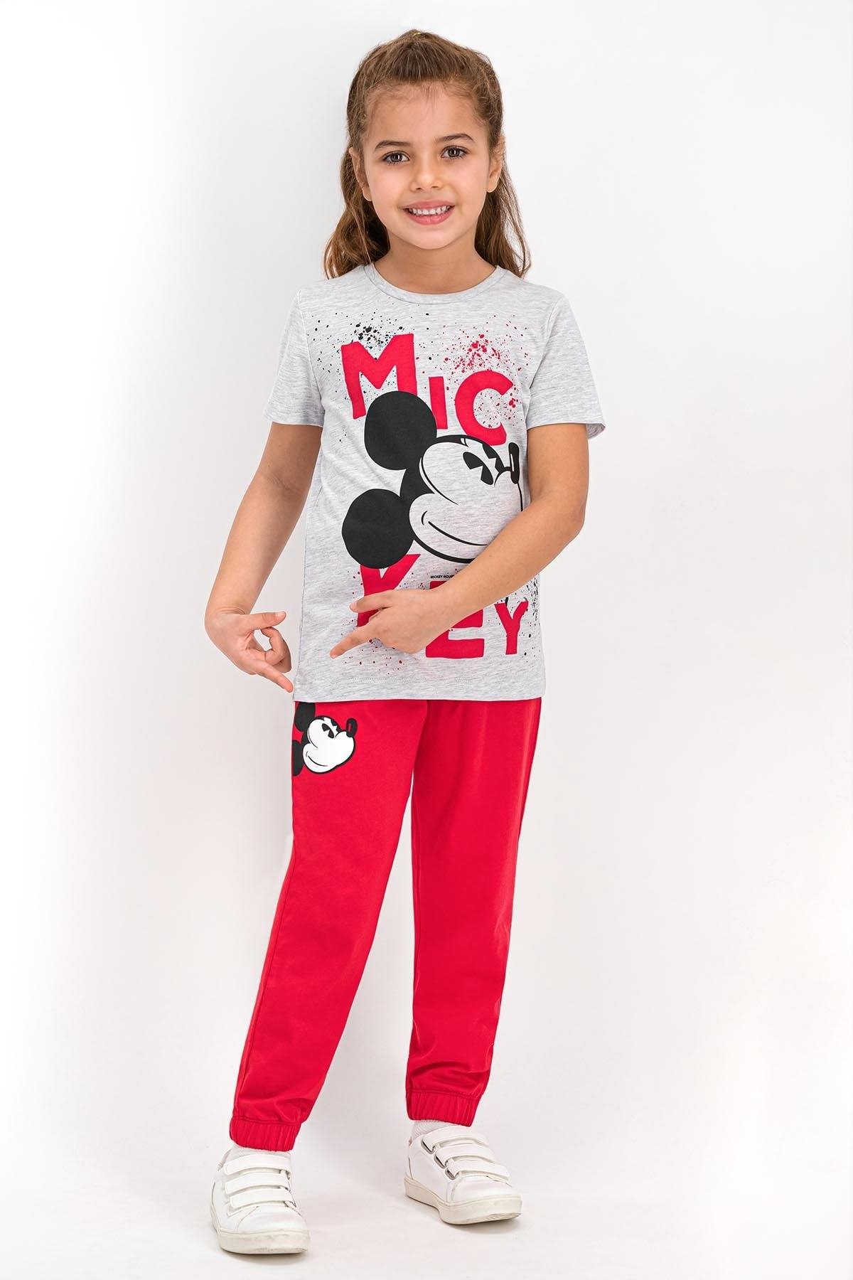 MINNIE MOUSE KIZ ÇOCUK KISA KOLLU PİJAMA TAKIMI