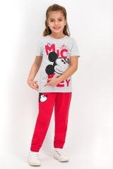 MINNIE MOUSE KIZ ÇOCUK KISA KOLLU PİJAMA TAKIMI