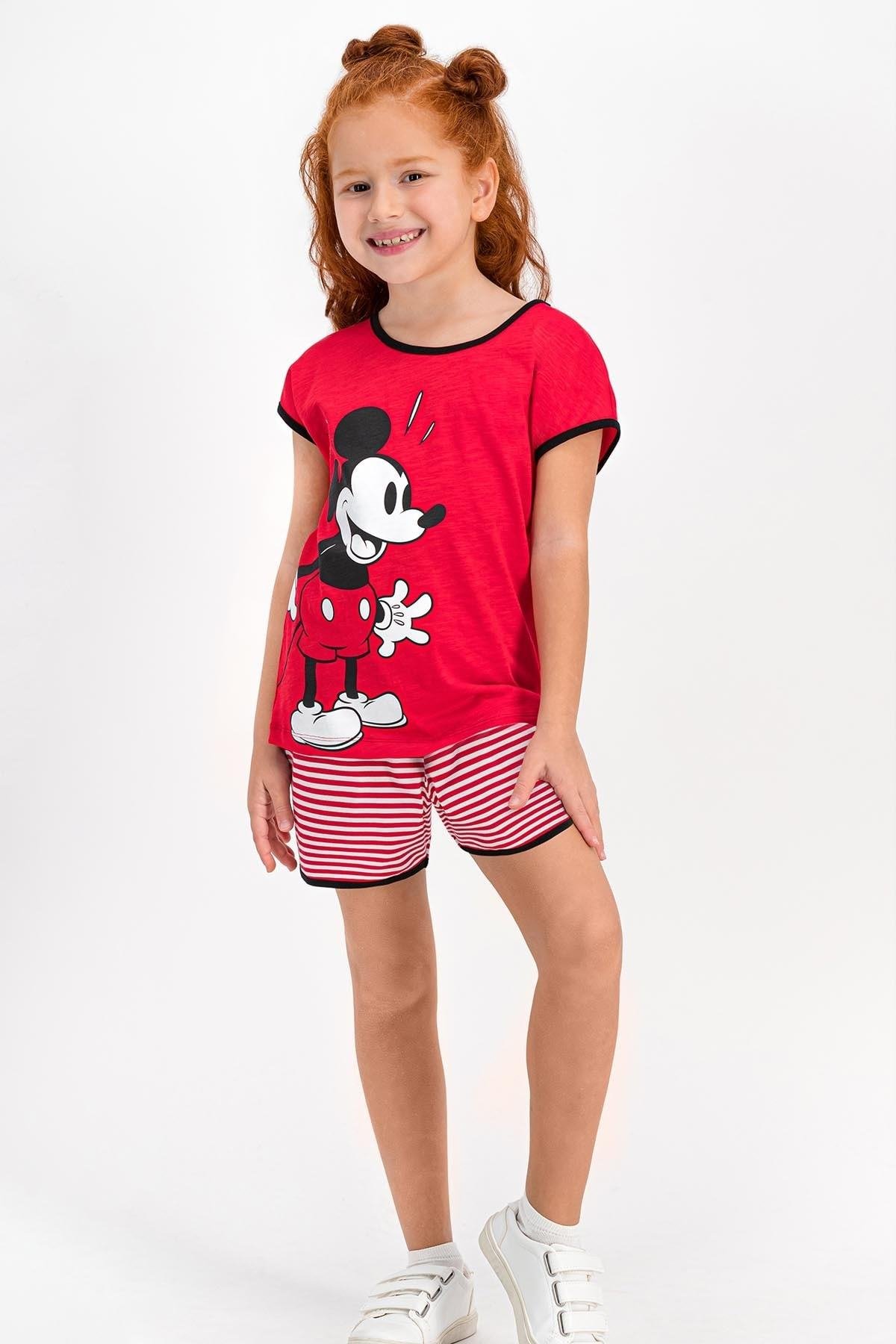 MINNIE MOUSE KIZ GARSON ŞORT TAKIMI