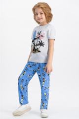 MICKEY MOUSE KISA KOLLU ERKEK ÇOCUK PİJAMA TAKIMI