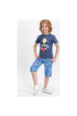 MICKEY MOUSE KISA KOLLU ERKEK ÇOCUK KAPRİ TAKIMI
