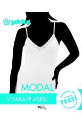 Kadın V Yaka Ip Askılı Dantelli Atlet 2225