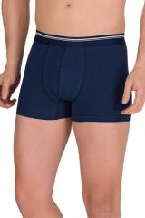 Erkek Lacivert 6'lı Paket Likralı Boxer