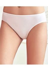 Kadın Beyaz Klasik Pamuklu Slip 3'lü Paket