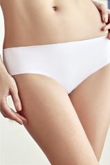 Kadın Beyaz Mikro İz Yapmaz Lazer Kesim Slip Külot 2716