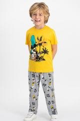 Çocuk Pijama Takımı Sarı