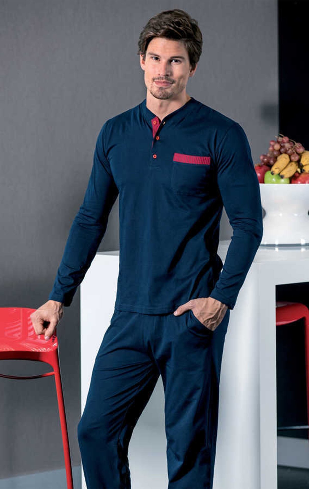 Yeni İnci 446 Erkek Süprem 5li Pijama Takım