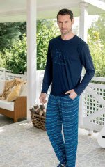 Yeni İnci 672 Erkek Üçlü Pijama Takım