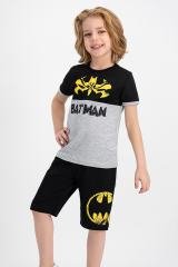 BATMAN KISA KOLLU ERKEKÇOCUK BERMUDA TAKIMI