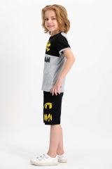 BATMAN KISA KOLLU ERKEKÇOCUK BERMUDA TAKIMI