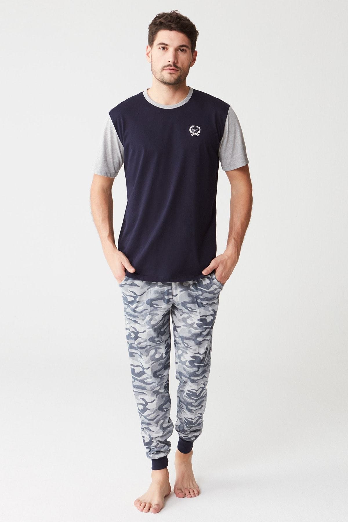 Erkek Lacivert Pijama Takımı