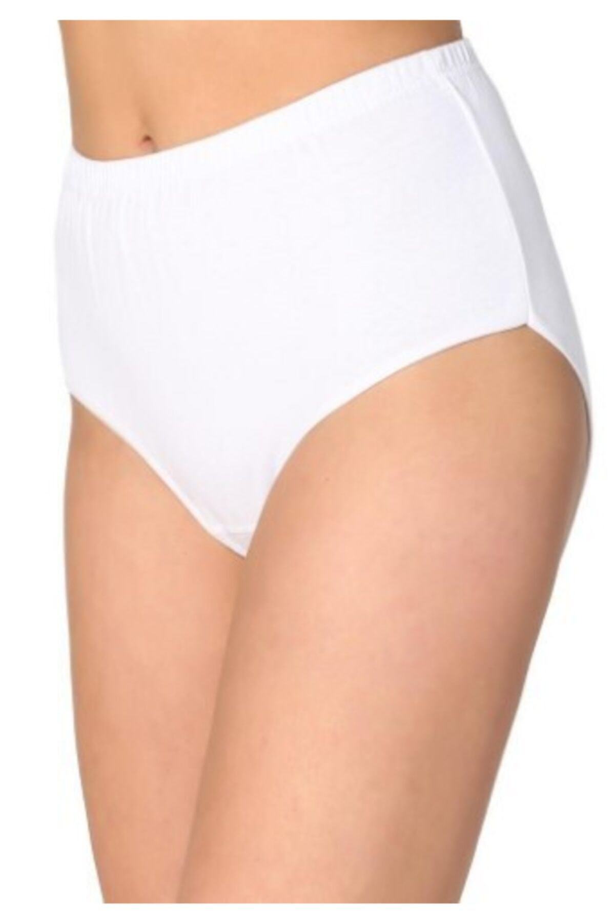 Kadın Beyaz Ribana Biyeli Bikini 2li 2064