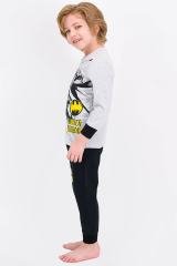 BATMANERKEK ÇOCUK UZUN KOLLU PİJAMA TAKIM