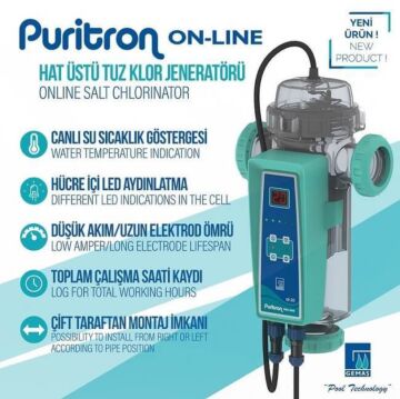 Gemaş Puritron GSCOL-30 Hat Üstü Tuz & Klor Jenaratörü-ToptancıyızBiz