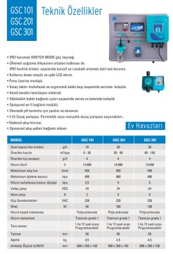 Gemaş Puritron GSC-101 Otomatik pH Kontrollü Hat Üstü Tuz & Klor Jenaratörü-ToptancıyızBiz