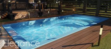 Fiber Hazır Havuz Elegance Model 3,20 x 6,60 x 1,40 mt - 17 m3 - ToptancıyızBiz