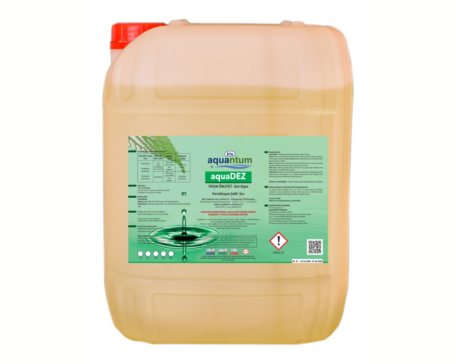 Aquantum 10 Kg Yosun Önleyici - Giderici - Liquid Algaecide-ToptancıyızBiz