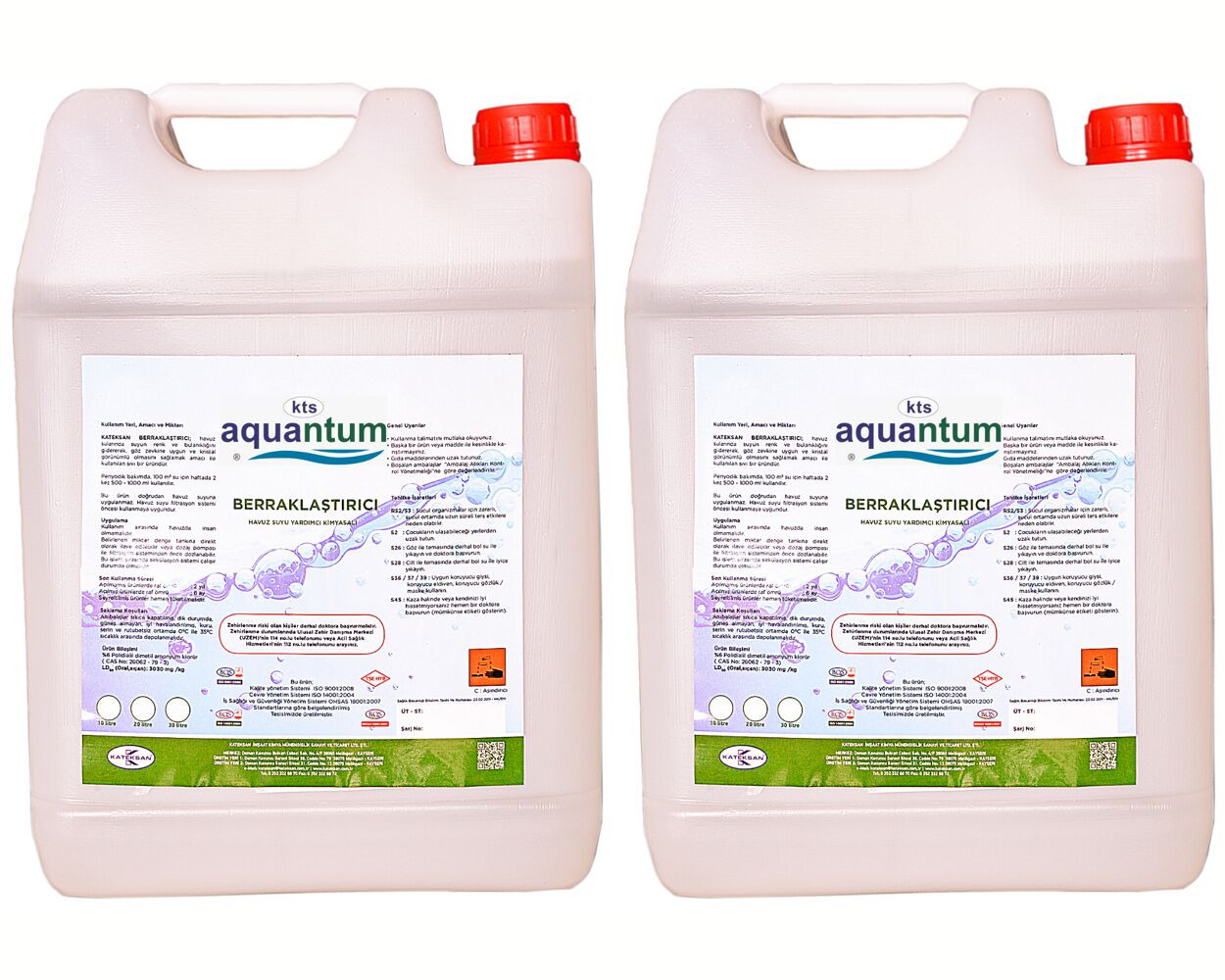 2 ADET Aquantum 30 Kg (60 KG) Parlatıcı - Berraklaştırıcı - Liquid Brightener-ToptancıyızBiz