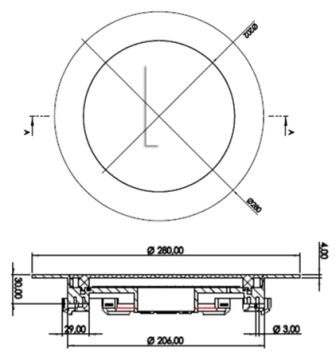 Cometepool Ultra Slim 4mm Beyaz Işık SMD Led Havuz Sıva Altı (Joker) Aydınlatma Lambası 40W-ToptancıyızBiz
