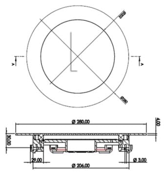 Cometepool Siyah Çerçeve Ultra Slim 4mm Beyaz Işık SMD Led Havuz Sıva Altı (Joker) Aydınlatma Lambası 40W-ToptancıyızBiz