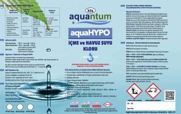 Aquantum 12 KG  %12 Sıvı İçme ve Havuz Suyu Kloru - %12 Liquid Chlorine