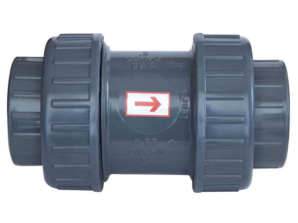 Gemaş Havuz Pvc Yapıştırma Tip Yaylı Çekvalf 75 mm-Pool Check Valve-ToptancıyızBiz