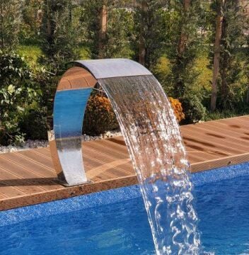 Kobra Model Havuz Şelalesi AISI 304 50X60 cm Derinlik 65 cm-1,2mm-ToptancıyızBiz