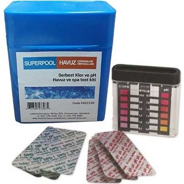 Superpool Haplı Ph-Cl Test Kiti-pH and Cl Test Kit-Tablet-ToptancıyızBiz