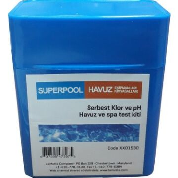 Superpool Haplı Ph-Cl Test Kiti-pH and Cl Test Kit-Tablet-ToptancıyızBiz