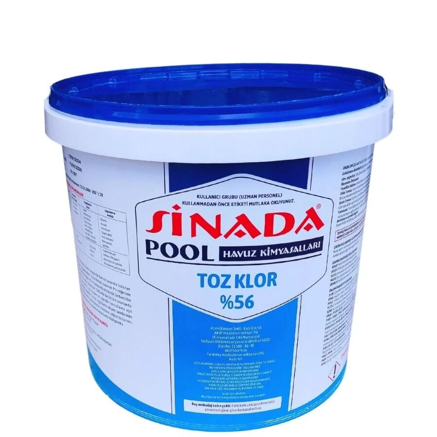 Sinada %56 Granül Toz Klor 10 kg- Granular Chlorine - ToptancıyızBiz