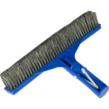 Superpool Düz Paslanmaz Çelik Telli Havuz Fırçası 26 cm-Stainless Steel Algae Brush-ToptancıyızBiz