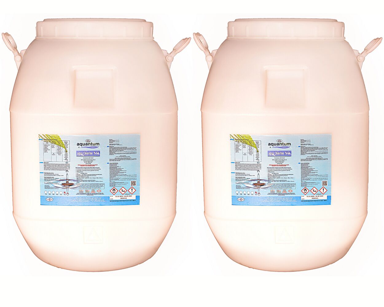 2 ADET Aquantum 50 Kg (100 KG) %56 Aktif Granül Klor - %56 Chlorine Granular
