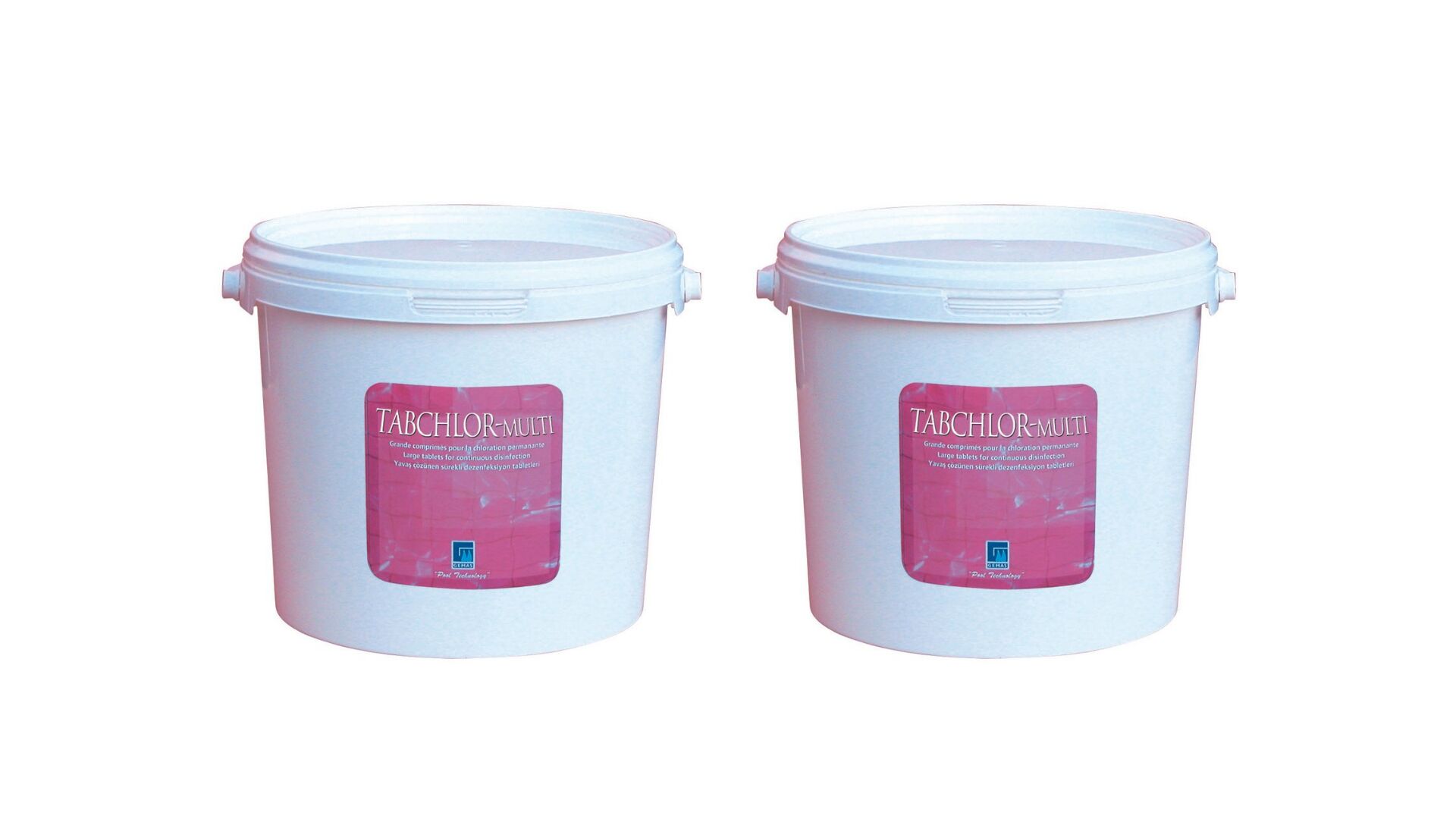 2 ADET Gemaş TABCHLOR MULTİ 15 KG (30 KG) %90 Tablet Klor - %90 Chlorine Multifunctional Tablets - Stabilize Triklor Tableti 200 gr-ToptancıyızBiz