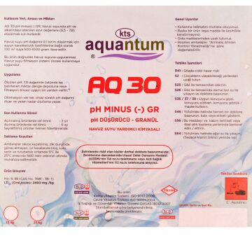 Aquantum 25 Kg Toz pH Düşürücü - pH (-) Reducer-ToptancıyızBiz