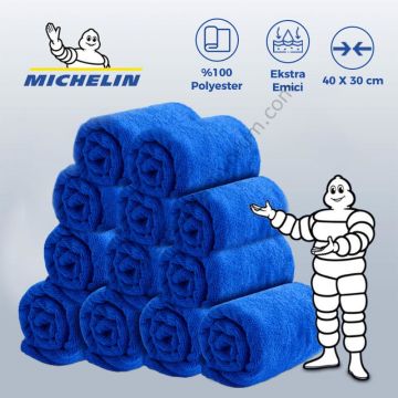 Michelin MC3504 40X30cm Süper Emici Mikrofiber Havlu, 12 Adet