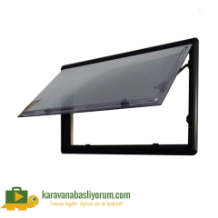 Amortisörlü Karavan Cam Pencere 110cm x 45cm