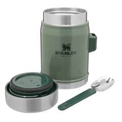 Stanley 0.4L Classic Food Jar - Kaşıklı Yemek Termosu - Paslanmaz Çelik - Hammertone Green /Yeşil