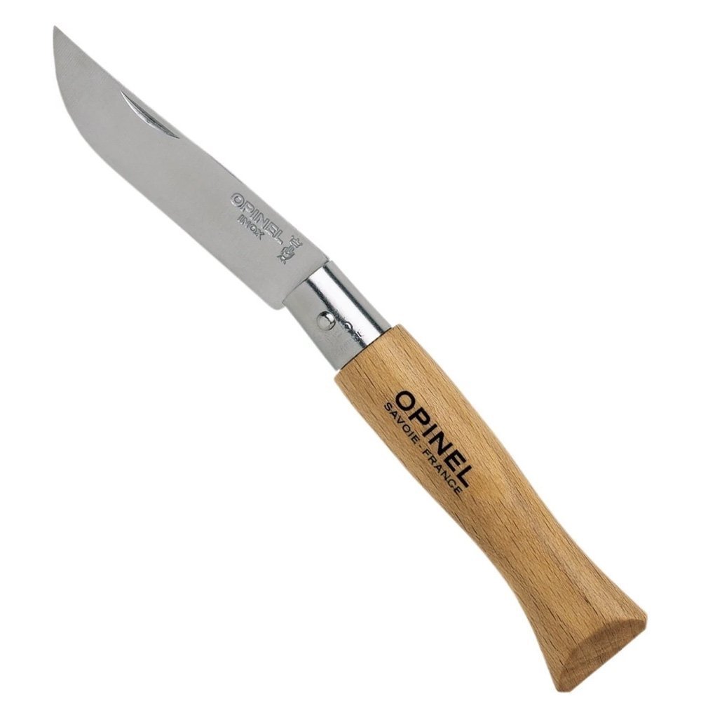 Opinel Inox 5 No Kayın Saplı Paslanmaz Çelik Çakı