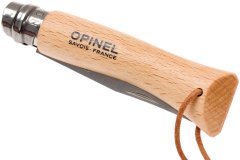 Opinel Inox 7 No Ahşap Deri Askılı Paslanmaz Çelik Çakı