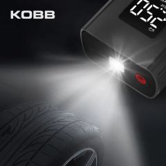 KOBB KB425 12V / Şarjlı Li-ion 150 PSI Dijital Göstergeli Akıllı Lastik Şişirme Pompası+ Powerbank + SOS + Led Lamba