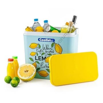 Coolist CLB30LM 30 Litre Limon Desenli Buzluk + 3 Adet 400gr. Buz Kaseti