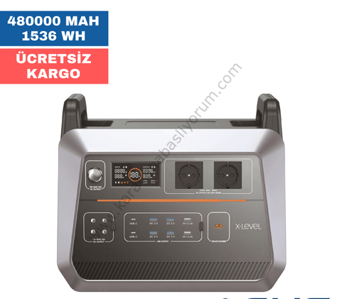 X-Power Ultra Taşınabilir Mobil Güç İstasyonu 480000 MAH 1536 Wh