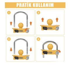 Şifreli Universal Kaplin Güvenlik Kilidi