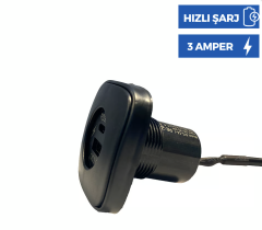 Karavan & Marin 12V Usb-Type C Hızlı Şarj Gömme Soket