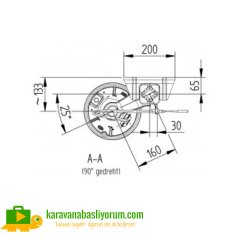 1050 kg Frenli Dingil (1400mm)