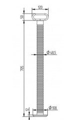 Römork Karavan Destek Ayağı 705 mm Anti-Slip