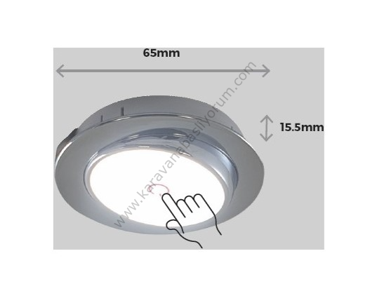 Dokunmatik Anahtarlı Gömme LED Spot Lamba