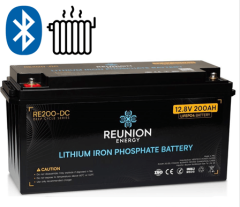 Reunion Lityum Akü 12V 200AH Bluetooth - Isıtma Özellikli (RE200-DCBI)
